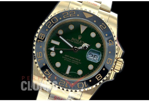 0 0 0 0 0 RLGF00931 GMF V2 904L 50th Anniversary GMT 116718LN YG/YG Green SA 3186 CHS 