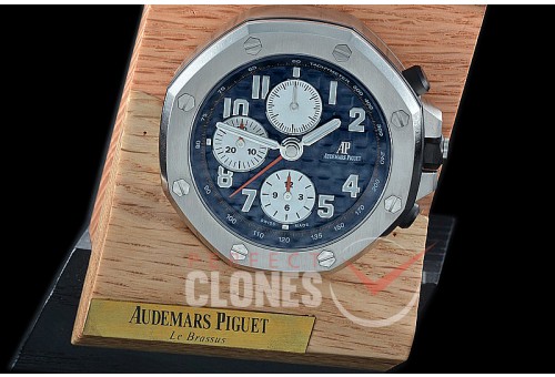 APC-103 TBF Royal Oak Offshore Table Clock - Steel Blue 