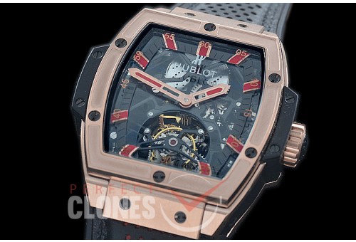 HB-SPT-0012 V9F Spirit of Big Bang Tourbillon RG/LE Black/Red Skeleton SG Tourbillon 