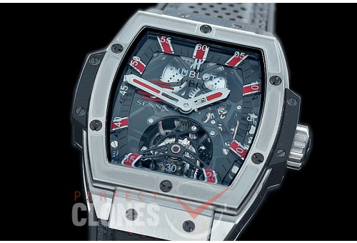 HB-SPT-0002 V9F Spirit of Big Bang Tourbillon SS/LE Black/Red Skeleton SG Tourbillon 