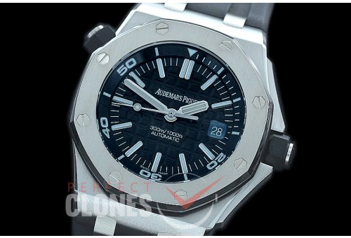 0 0 0 0 0 APD00018A JF/ARF V10 Royal Oak Offshore Diver 15710ST J Series SS/RU Black A-3120