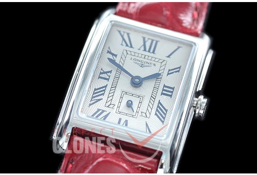 LG-DV-101 8848F Dolcevita Ladies SS/LE White Swiss Quartz L178.2 Genuine Croc Strap 
