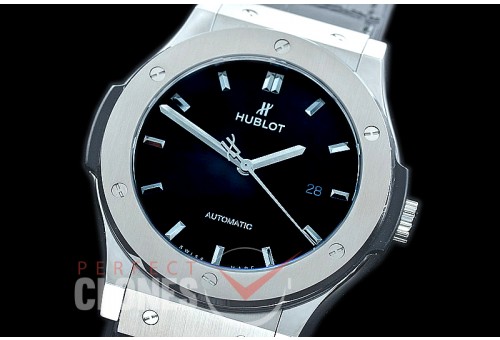 HBFS-45-0002 ANF/OXF Classic Fusion 45mm Automatic SS/LE Black Asian Clone 2892