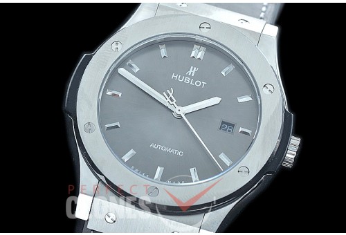 HBFS-45-0003 ANF/OXF Classic Fusion 45mm Automatic SS/LE Grey Asian Clone 2892