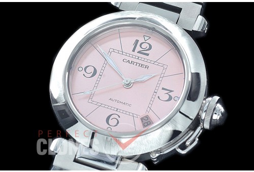 CARPS-35-103 V9F Pasha de Cartier Mid 35mm W31074M7 Automatic SS/SS Pink Asian Clone 2892/Calibre 049