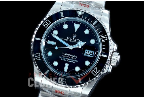  RLS-41-1001 Green-F 904L Steel 2020 41mm Submariner 126610LN SS/SS Black A-2824