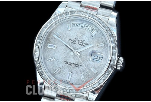 R40DDS00239D1 GMF Daydate 40mm 228349RBR 904 Steel SS/SS Diam Meteorite Diamonds A-2836