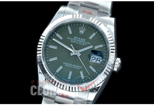 R36DJS-3235-156 GMF 126234 SS/SS Fluted/Oyster Olive Green Sticks SH 3235 904L Steel 