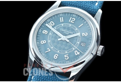 0 0 PP-6007-012 ZF Calatrava 6007A New Manufacture Limited Ed SS/LE Blue Miyota 9015 Modified Calibre 324SC