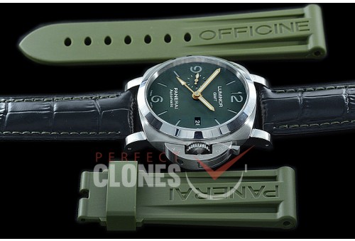 0 0 0 0 0 PN1056V01 XF/VSF V2 Pam 1056V Mahendra Singh Dhoni Special Edition Luminor 1950 3 Days Marina GMT SS/LE Green VS 9011