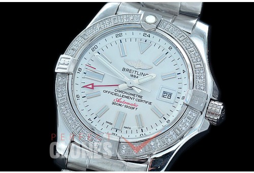 0 0 0 BLSA2-0071SD ANF/OXF Avenger II GMT SS/Diam/SS White Sticks Asian 2836