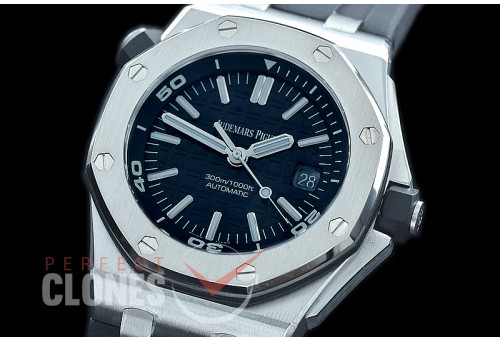 0 0 0 0 0 0 APD00011 ZF Royal Oak Offshore Diver 15710ST K Series SS/RU Black A-3120