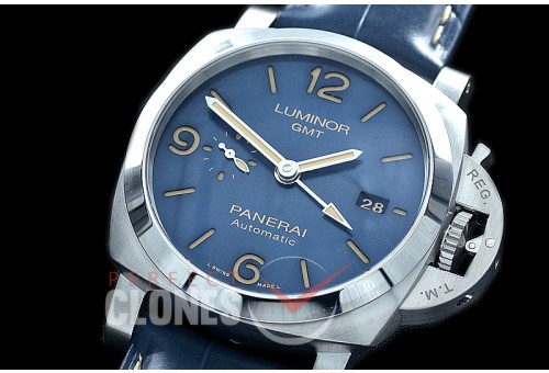 0 0 0 0 0 PN1033V01 XF/VSF Pam 1033V Luminor 1950 3 Days Marina GMT SS/LE Blue VS 9011