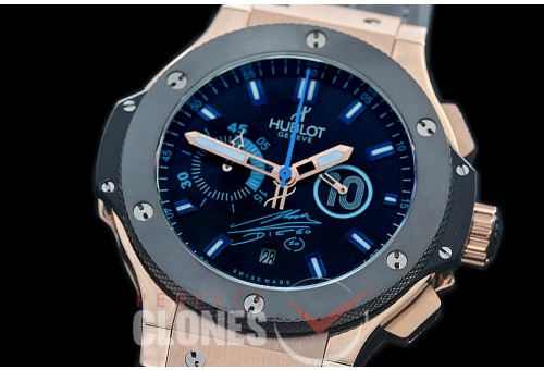 0 0 0 0 HB00992 LX-F Big Bang Maradona 10 Special Edition RG/CER/RU Black A-7750 Secs at 3 