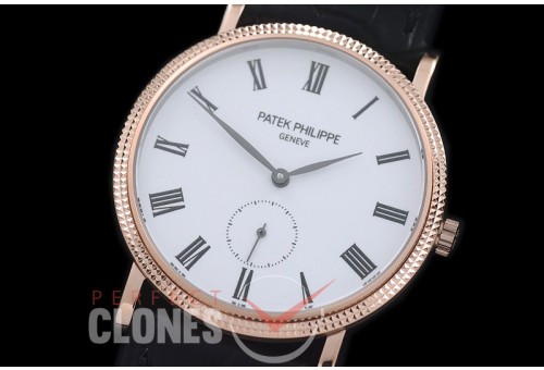 PP-5119-106 Calatrava 5119 RG/LE White Asian Customs H/W Mod Calibre 215 