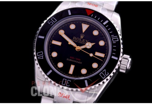 0 0 0 RLSS-TM-011S GMF 904L Steel Tempus Machina 216A Submariner No Date114060 SS/SS Black SA 3130