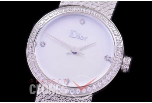 CD-LDDDS-101 La D De Dior Santine SS/SS MOP White Swiss Quartz 