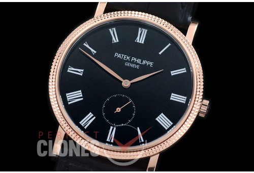PP-5119-107 Calatrava 5119 RG/LE Black Asian Customs H/W Mod Calibre 215 