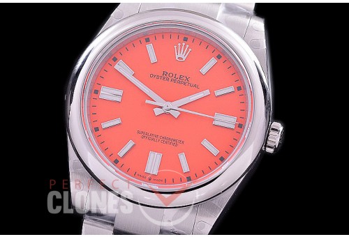 RLOY-41-105 BP Osyter Perpetual 41mm 124300 SS/SS Coral Red Sticks A-2836