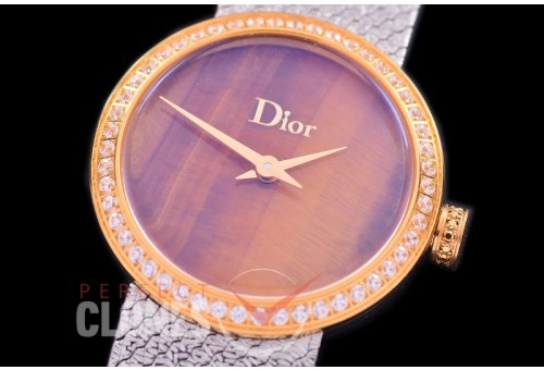 CD-LDDDS-113 La D De Dior Santine SS/YG MOP Gold Swiss Quartz 