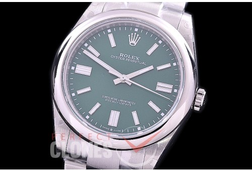 RLOY-41-104 BP Osyter Perpetual 41mm 124300 SS/SS Green Sticks A-2836