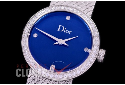 CD-LDDDS-108 La D De Dior Santine SS/SS MOP Blue Swiss Quartz 