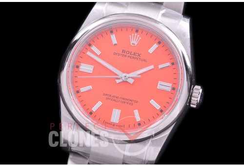 RLOY-36-105 BP Osyter Perpetual 36mm 126000 SS/SS Coral Red Sticks A-2836