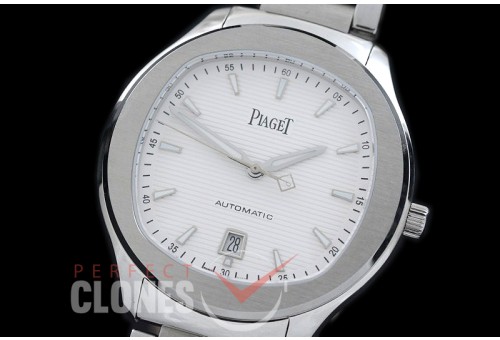 0 0 0 PI-PS-101 Polo S Automatic SS/SS White Miyota 90165 Mod Calibre 1110P