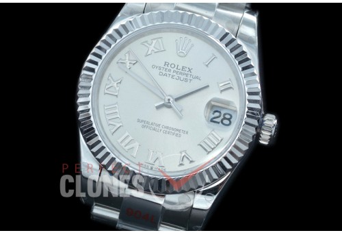 R31DJS-170 GMF 904 Steel Datejust Midsize 278274 SS/SS Fluted/Oyster Silver Roman Asian Clone 2824