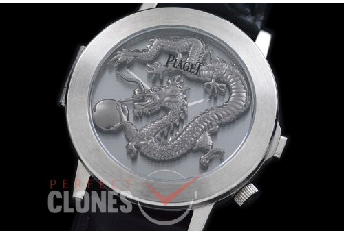 0 0 0 PI-ALP-102 Altiplano Double Jeu Dragon Limited Ed SS/LE Black Jap Quartz
