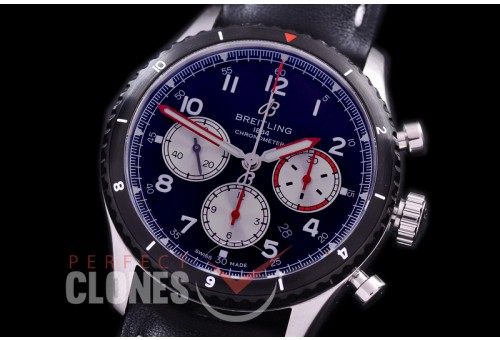 BL-AV8-102 Aviator 8 B01 Chronograph 43 Mosquito SS/LE Black A-7750 