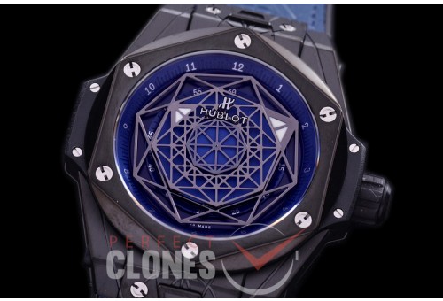 HB-SB-123 DF Big Bang Sang Bleu 45mm PVD/LE Blue Miyota 8215 Modified 
