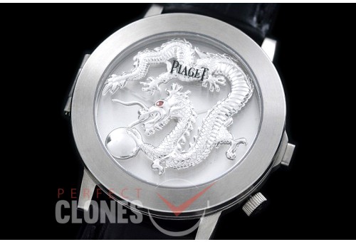 0 0 0 PI-ALP-101 Altiplano Double Jeu Dragon Limited Ed SS/LE White Jap Quartz 