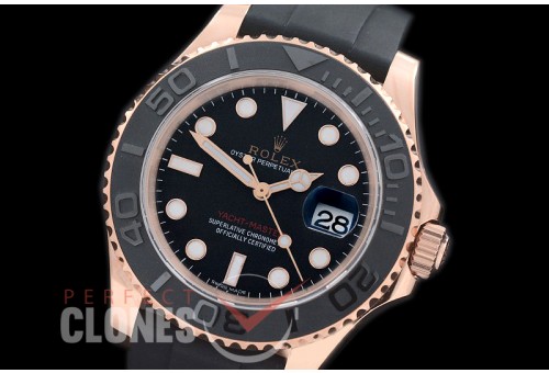 RYMENR00008S ARF 904 Steel 116655 Yachtmaster Everose Men RG/RU Black SH 3135