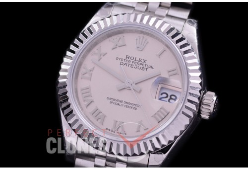 R28DJS-420J BP Datejust 28mm Ladies 279174 SS/SS Fluted/Jubilee Silver Roman Eta 2671