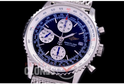 0 0 0 0 0 0 BLNVC-41-107M ANF/OXF Navitimer 41mm Chronograph SS/ME Black Sticks A-7750 28800