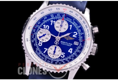 0 0 0 0 0 0 BLNVC-41-103L ANF/OXF Navitimer 41mm Chronograph SS/LE Blue Num A-7750 28800