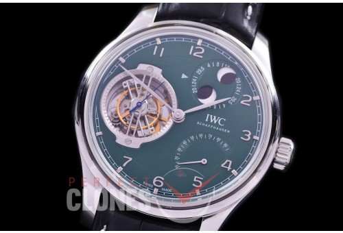 0 0 0 IWPTB00013 BBRF IW590110 Portugieser Constant Force Tourbillon Edition150 years SS/LE Green Seagull Bridged Tourbillon 