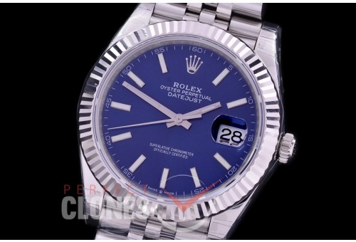 R41DJS-3235-054 XF/VSF 126334 904 Steel SS/SS Fluted/Jubilee Blue Sticks VS 3235 - 72 Hours Power Reserve 