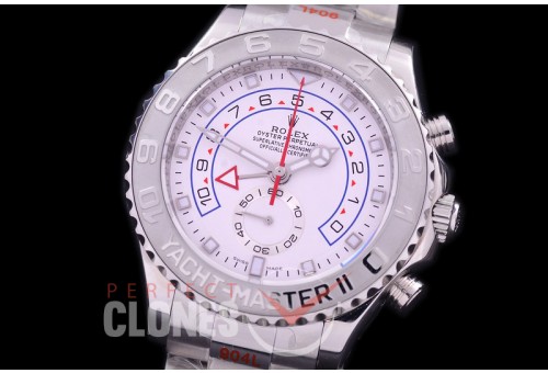0 0 0 RYM2-901 GMF 904 Steel Yachtmaster II 116689 SS/SS White A-7750/Mod to Calibre 4161