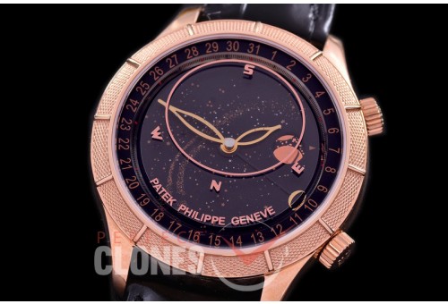 0 0 0 PPSM-6102-067 ARF 6102R Sky Moon Celestial Automatic RG/LE Black Asian Customized