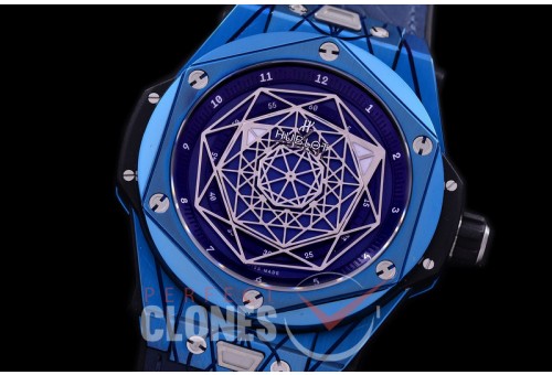 HB-SB-078 HRF Big Bang Sang Bleu 45mm PVD Blue/LE Blue Miyota 8215 Modified