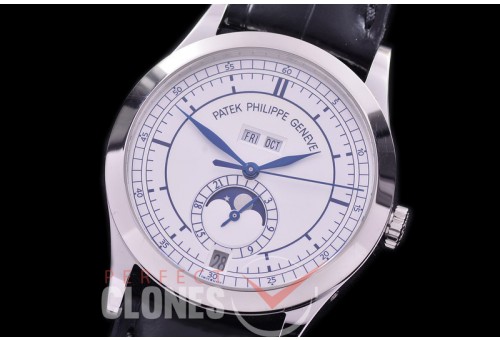 PP-5396-110L ARF Complications 5396 Annual Calender SS/LE White Miyota 9100 Mod to Calibre 324