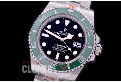 0 0 0 0 0 RLS-41-0002 GMF 904L Steel 2020 41mm Submariner 126610LV SS/SS Black VR 3235 