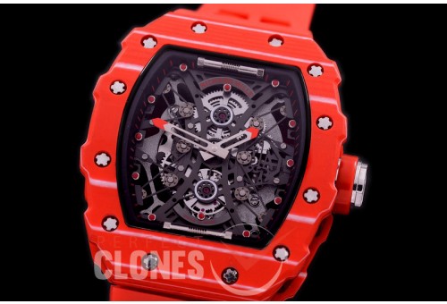 RM053-01-021 ANF/OXF RM 053-01 Pablo Mac Donough Limited Ed Red-PT/RU Skeleton Customized Movt
