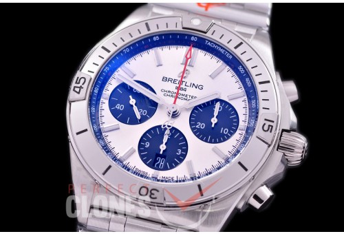 BLSCB01-42-101 GF Super Chronomat 42 Chrono SS/SS White Sticks A-7750 28800