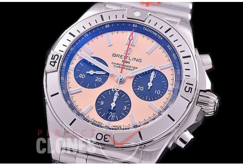 BLSCB01-42-105 GF Super Chronomat 42 Chrono SS/SS Copper Sticks A-7750 28800