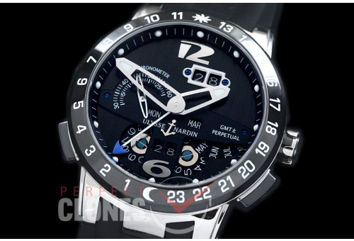 0 0 UNEL-101 El Toro Perpetual Calender SS/CER/RU Black Asian Customized Calibre UN-32