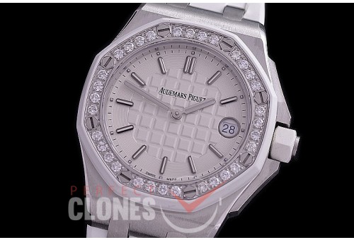 0 0 0 0 0 0 AP67540-101 Royal Oak Offshore 67540 37mm SS/RU Swiss Quartz - Real Diamonds 