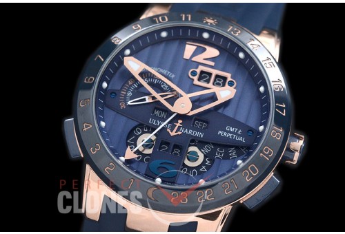 0 0 UNEL-107 El Toro Perpetual Calender RG/CER/RU Blue Asian Customized Calibre UN-32